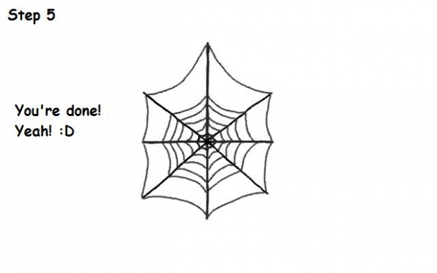 How to Draw Spider Cob Webs