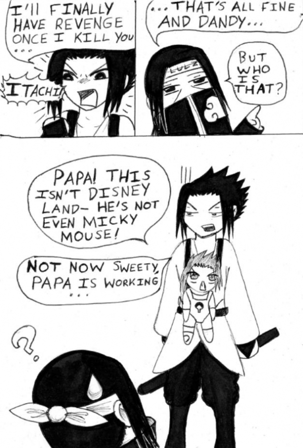 Sasuke the daddy XD (crack non serious orosasu)