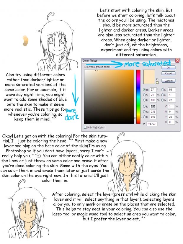 Fun-chan's coloring tutorial