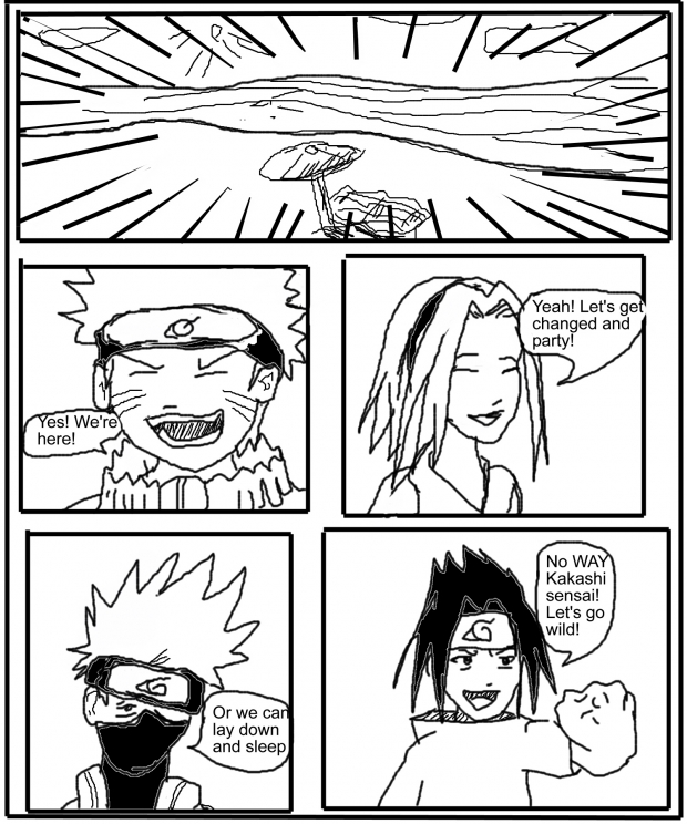 Naruto- Goes to the Beach