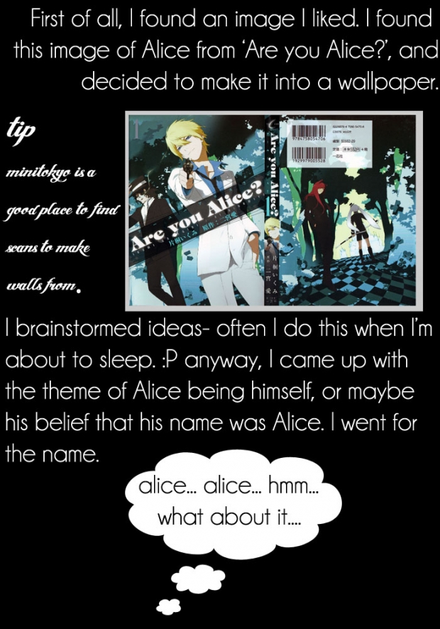 tutorial : the making of 'my name is ALICE'