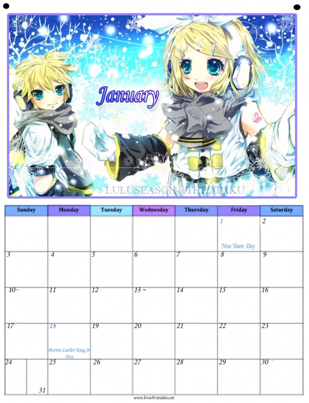 Theotaku Calender: 2010!