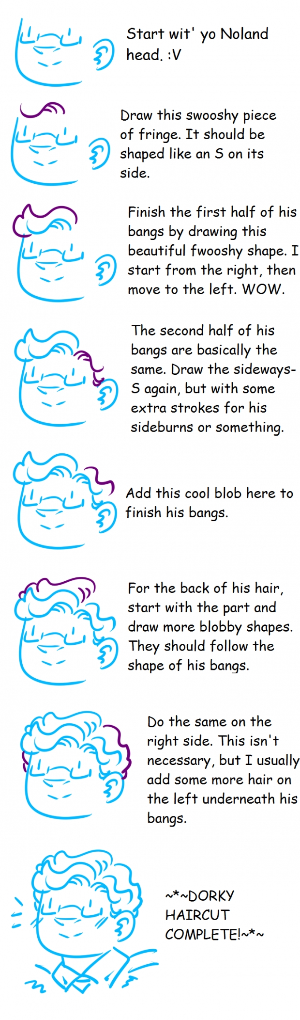How To Draw a Lame Hairstyle