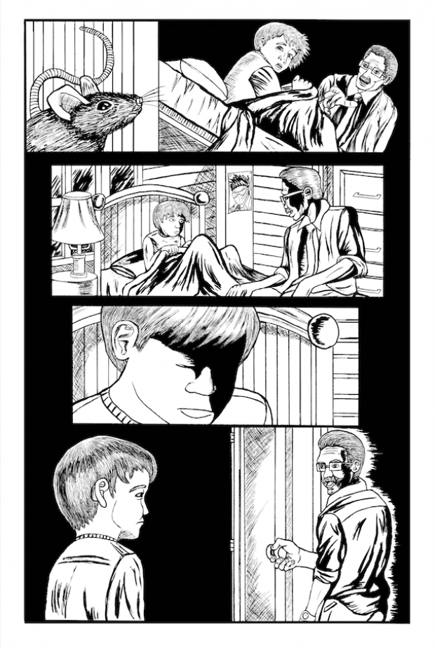 Hiding in the Shadows inked preview