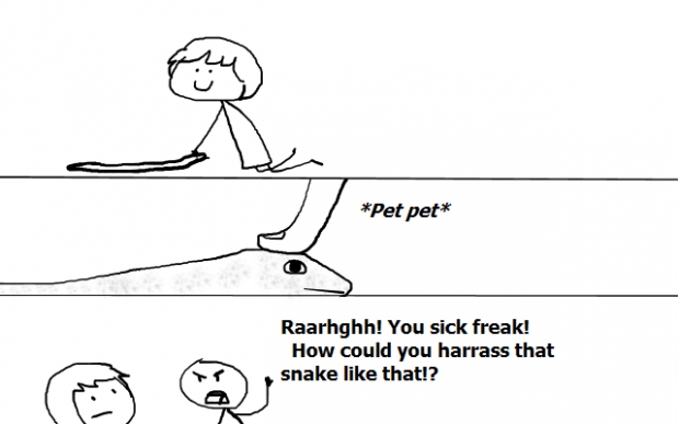 Bad snake owner. :|